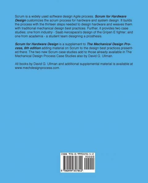 Scrum for Hardware Design: Supporting Material for The Mechanical Design Process