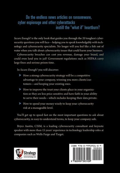 Secure Enough?: 20 Questions on Cybersecurity for Business Owners and Executives