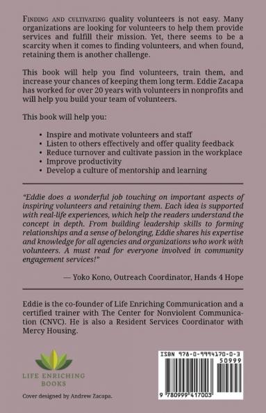 Essentials for Cultivating Passionate Volunteers and Leaders: Guidelines for Organizations that Value Connection