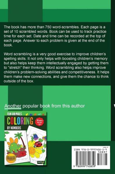 Fun Jumbles Word Scrambles for Kids