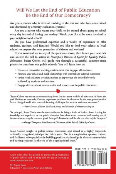 Principal's Passion: A Quest for Quality Public Education