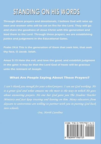 Standing On His Words: Prayers and Devotionals Every Educator Can Pray