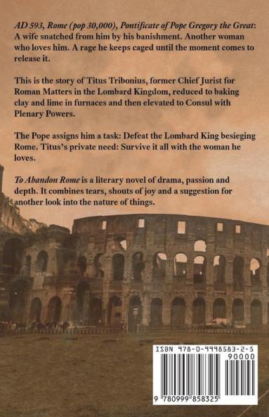 To Abandon Rome: Ad 593: 2 (Tribonian Trilogy)
