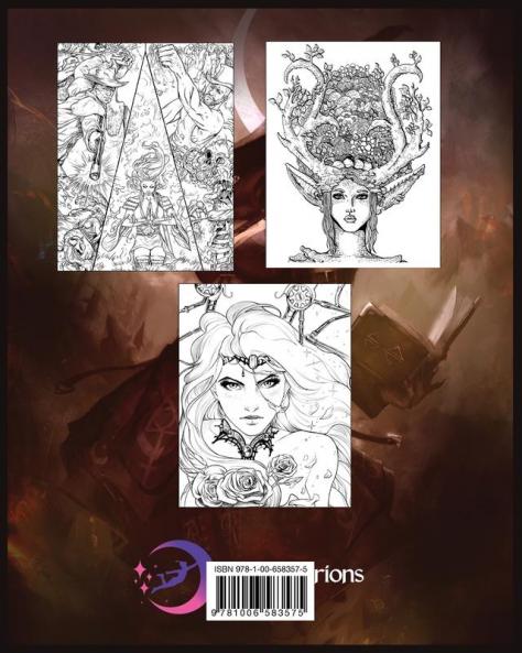 Dark Fantasy Coloring Book