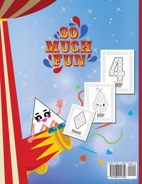 Shapes Numbers & Fruits Dot Marker Activity Book: Dot Markers Activity Book: Shapes Numbers and Fruits Easy Guided BIG DOTS Gift For Kids Ages 1-3 ... Marker Art Creative Children Activity Book