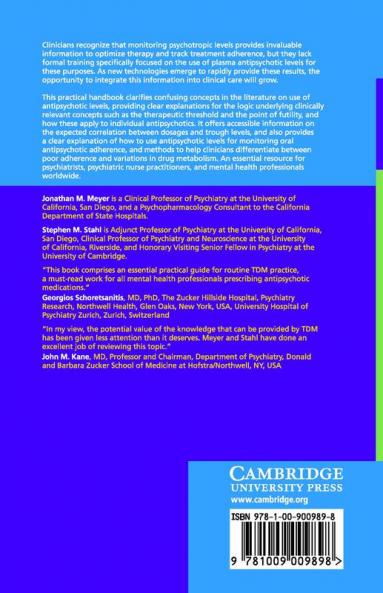 The Clinical Use of Antipsychotic Plasma Levels