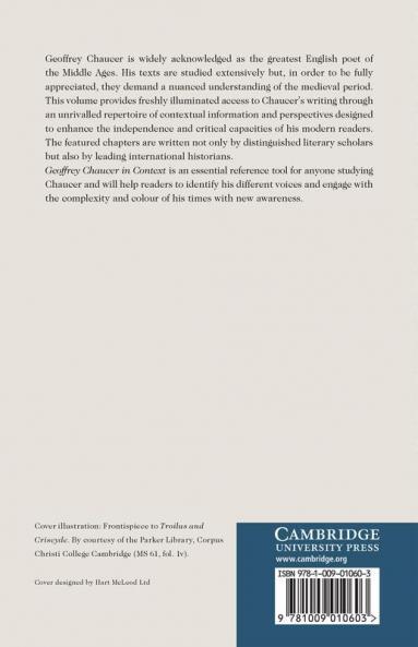 Geoffrey Chaucer in Context