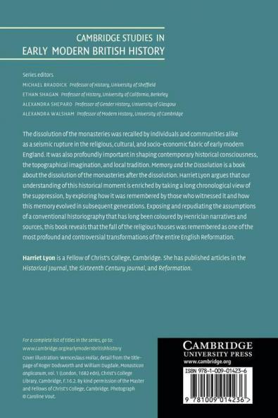 Memory and the Dissolution of the Monasteries in Early Modern England