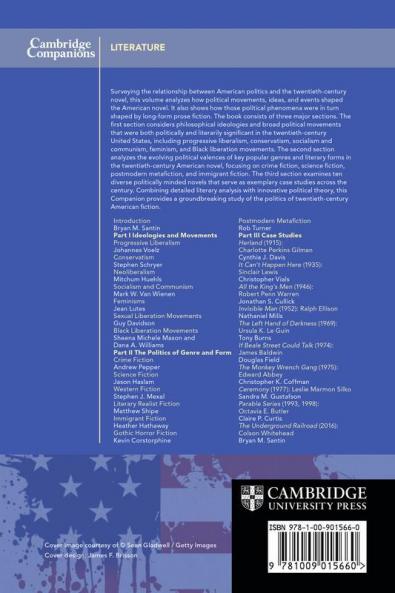 Cambridge Companion to the Twentieth-Century American Novel and Politics