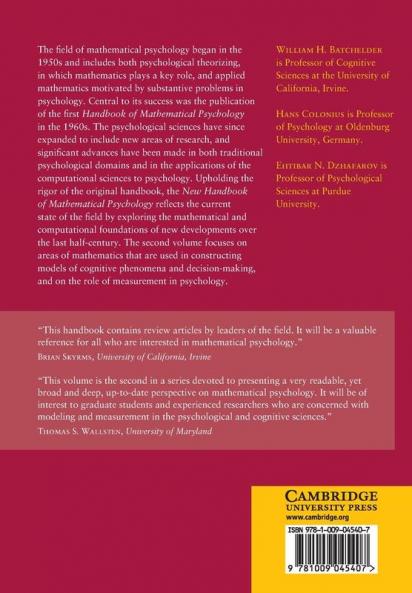 New Handbook of Mathematical Psychology