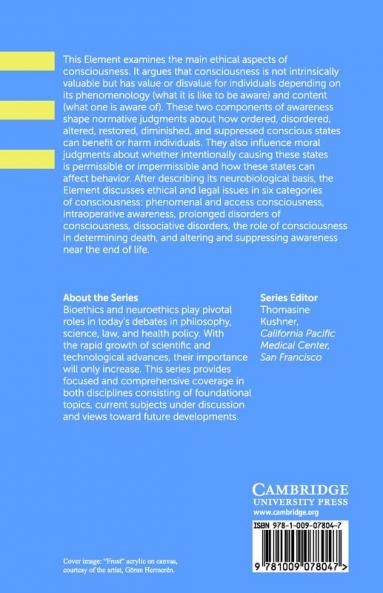 The Ethics of Consciousness