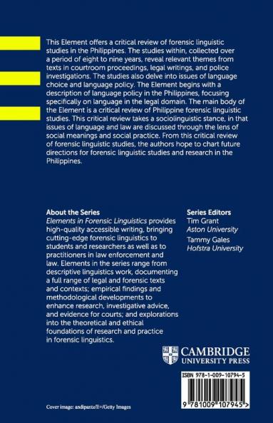 Forensic Linguistics in the Philippines