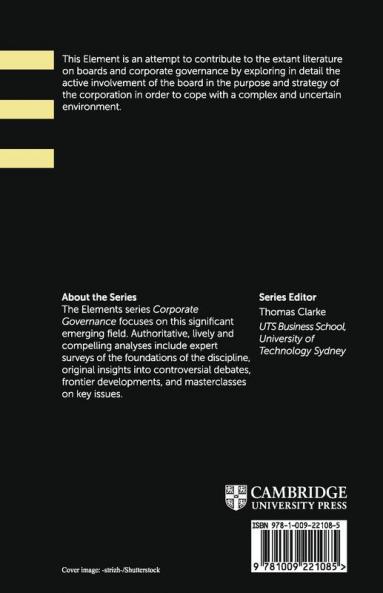 The Role of the Board in Corporate Purpose and Strategy