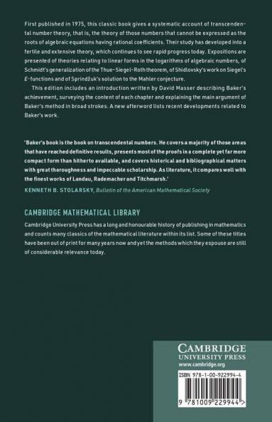Transcendental Number Theory