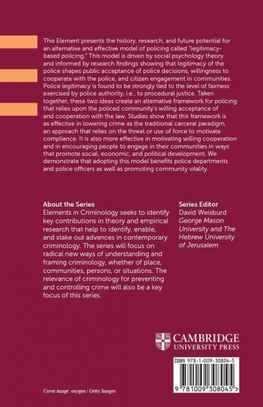 Legitimacy-Based Policing and the Promotion of Community Vitality