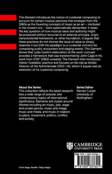 Heiner Goebbels and Curatorial Composing after Cage
