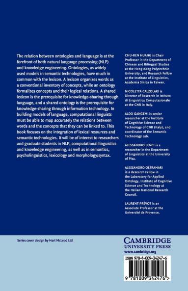 Ontology and the Lexicon