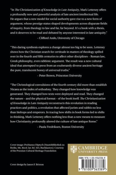 Christianization of Knowledge in Late Antiquity