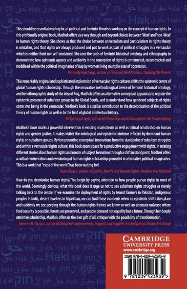 Vernacular Rights Cultures