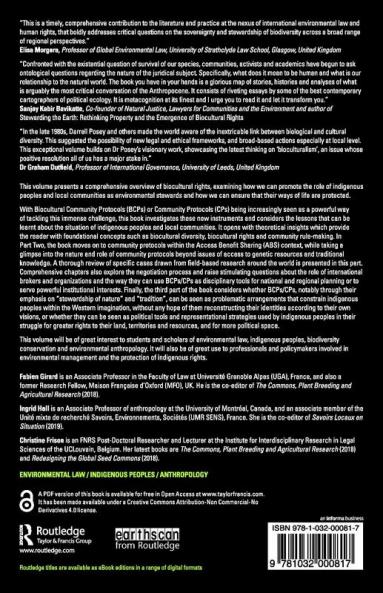 Biocultural Rights Indigenous Peoples and Local Communities