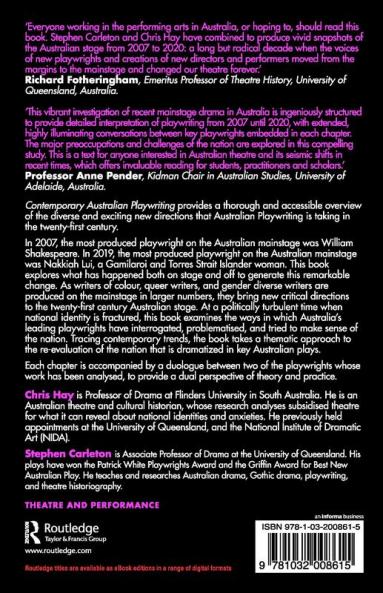 Contemporary Australian Playwriting