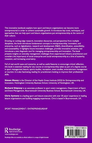 Entrepreneurship and Innovation in Sport and Leisure