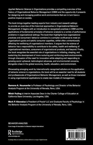 Applied Behavior Science in Organizations