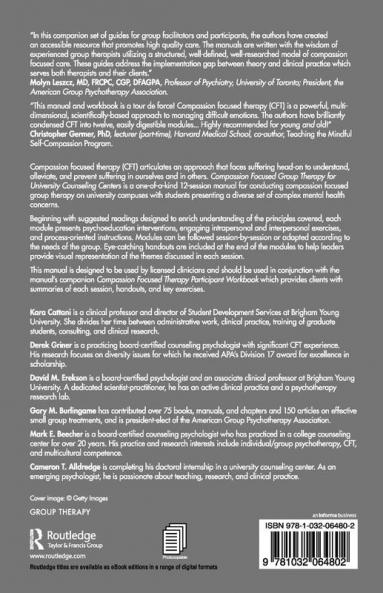 Compassion Focused Group Therapy for University Counseling Centers