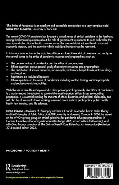 Ethics of Pandemics