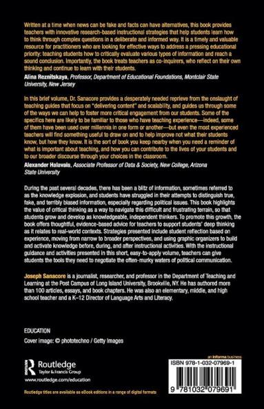 Teaching Critical Thinking in the Context of Political Rhetoric
