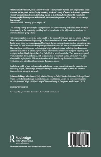 Routledge History of Witchcraft