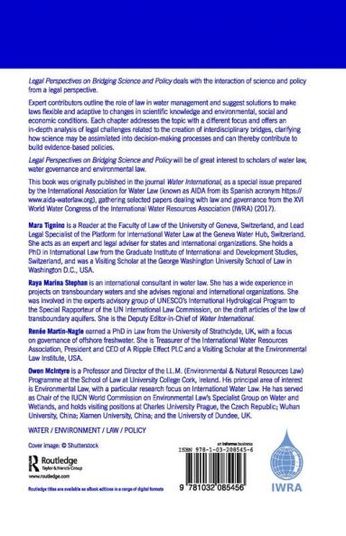 Legal Perspectives on Bridging Science and Policy