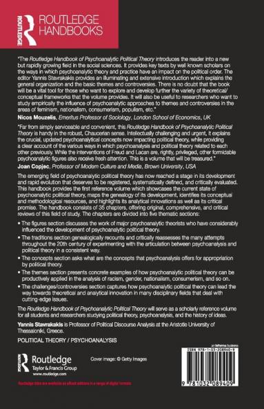 Routledge Handbook of Psychoanalytic Political Theory