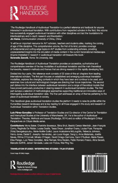 Routledge Handbook of Audiovisual Translation