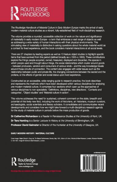 Routledge Handbook of Material Culture in Early Modern Europe