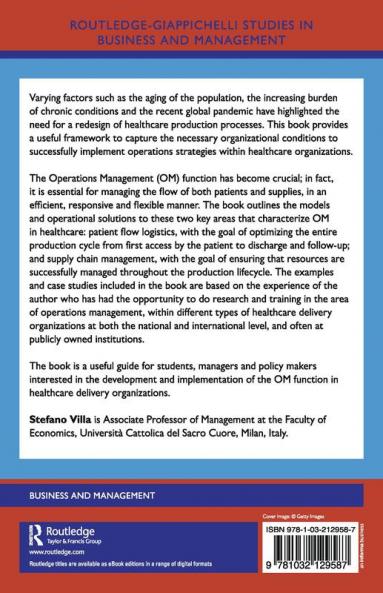 Operations Management for Healthcare Organizations