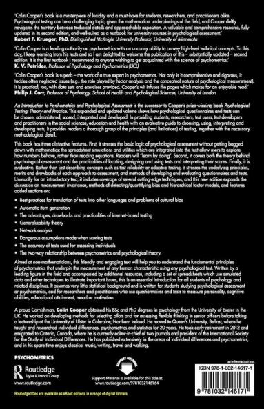 Introduction to Psychometrics and Psychological Assessment
