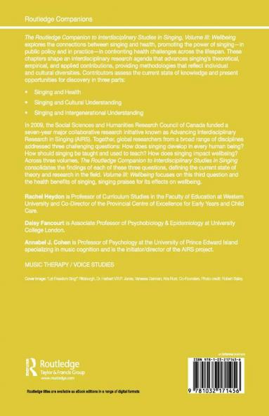 Routledge Companion to Interdisciplinary Studies in Singing Volume III