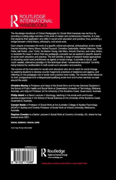 Routledge Handbook of Critical Pedagogies for Social Work