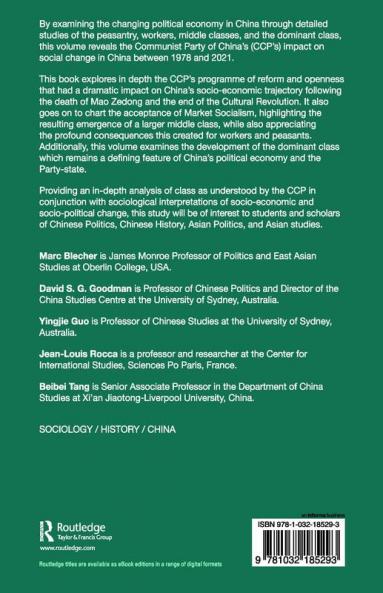 Class and the Communist Party of China 1978-2021