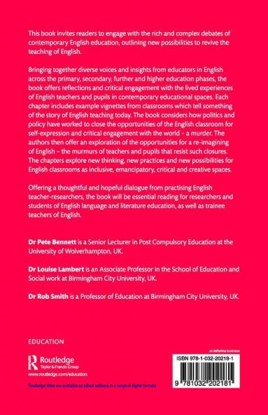 Rethinking and Reviving Subject English