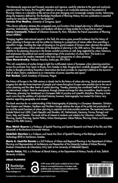 European Planning History in the 20th Century