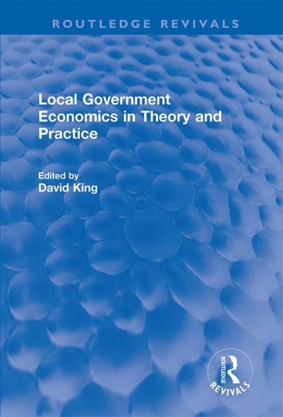 Local Government Economics in Theory and Practice
