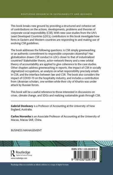 Comparative CSR and Sustainability