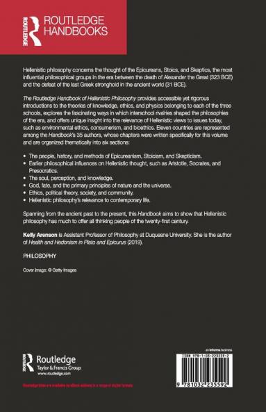 Routledge Handbook of Hellenistic Philosophy