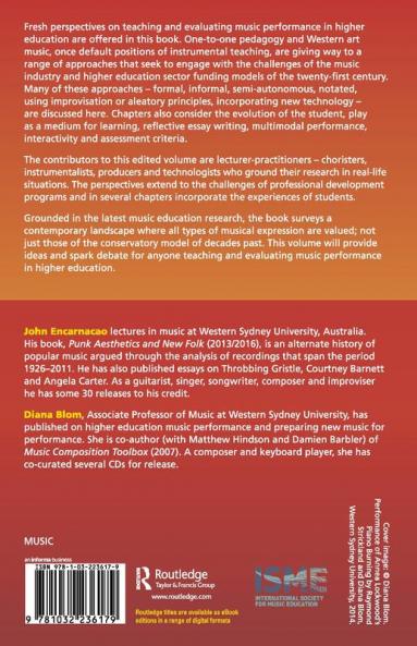 Teaching and Evaluating Music Performance at University