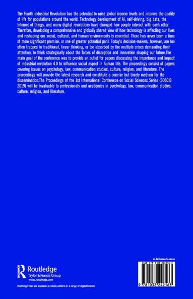Emerging Trends in Psychology Law Communication Studies Culture Religion and Literature in the Global Digital Revolution