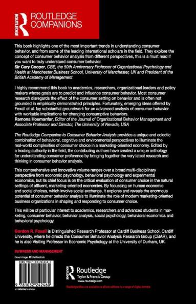 Routledge Companion to Consumer Behavior Analysis
