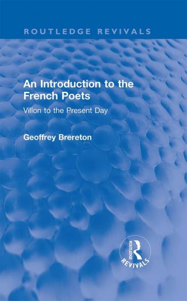 Introduction to the French Poets
