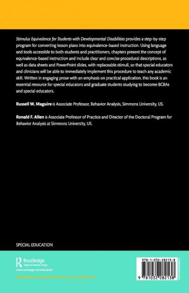 Stimulus Equivalence for Students with Developmental Disabilities